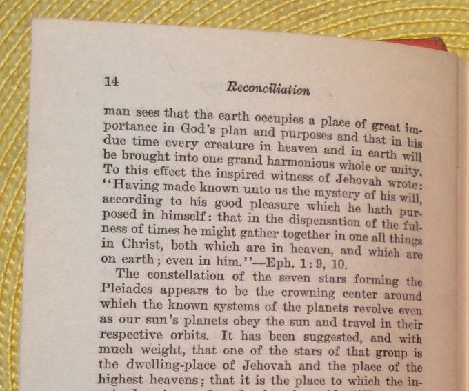 “Reconciliation” (1928) by J F Rutherford, pages 14-15